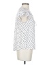 Maison d' Amelie 100% Polyester Polka Dots White Short Sleeve Blouse Size XS - photo 4