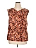 Kasper Orange Sleeveless Blouse Size XL - photo 1