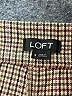 Ann Taylor LOFT Plaid Brown Casual Pants Size S - photo 6