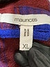 Maurices 100% Cotton Plaid Blue Long Sleeve Button-Down Shirt Size XL - photo 7