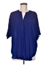 Chico's 100% Polyester Blue 3/4 Sleeve Blouse Size Med (1) - photo 1