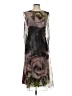 Escada Graphic Floral Black Cocktail Dress Size EU 36 / US 6 - photo 1