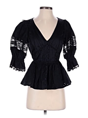 Self-Portrait 3/4 Sleeve Blouse (view 1)