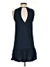 Mango Solid Blue Casual Dress Size 2 - photo 2