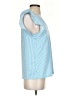 MICHAEL Michael Kors Stripes Blue Short Sleeve Top Size S - photo 4
