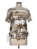 Links Tan Short Sleeve Blouse Size M - photo 1