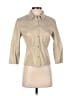 Express 100% Leather Tan Leather Jacket Size 3 - 4 - photo 1