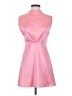 Hemline 100% Polyester Solid Pink Casual Dress Size S - photo 1