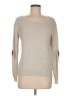 Moon 100% Cotton Hearts Ivory Tan Pullover Sweater Size M - photo 1
