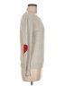 Moon 100% Cotton Hearts Ivory Tan Pullover Sweater Size M - photo 4