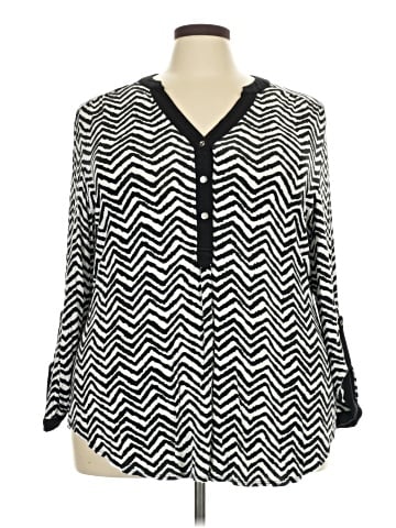 Roz & Ali Long Sleeve Blouse (view 1)