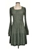 Sampeel Tweed Green Gray Casual Dress Size S - photo 1