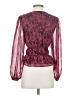 Steve Madden 100% Polyester Burgundy Long Sleeve Blouse Size XS - photo 2