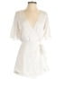 Here Comes the Sun 100% Polyester Solid Ivory Romper Size XS - photo 1