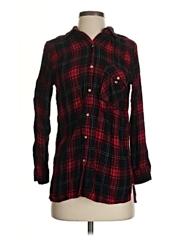 Zara Basic Long Sleeve Button-Down Shirt (view 1)