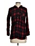 Zara Basic Plaid Black Long Sleeve Button-Down Shirt Size S - photo 1