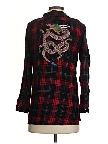 Zara Basic Long Sleeve Button-Down Shirt (view 2)