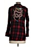 Zara Basic Plaid Black Long Sleeve Button-Down Shirt Size S - photo 2