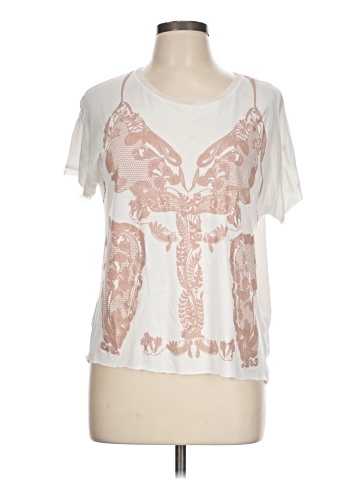 Zara W&B Collection Short Sleeve Blouse (view 1)