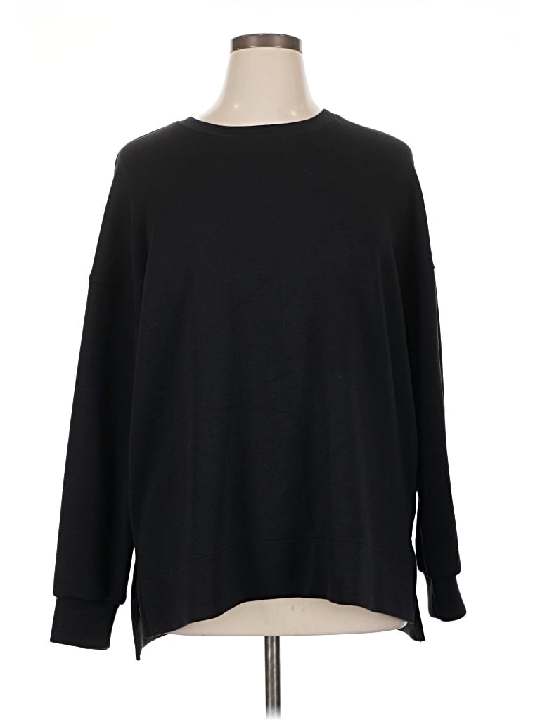 Pre-owned Spanx Pullover Sweater In Black