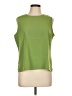 Notations 100% Polyester Green Sleeveless T-Shirt Size L - photo 1