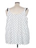 Torrid 100% Polyester Polka Dots White Sleeveless Blouse Size 4X Plus (4) - photo 2