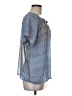 a.n.a. A New Approach 100% Polyester Blue Short Sleeve Blouse Size M - photo 4