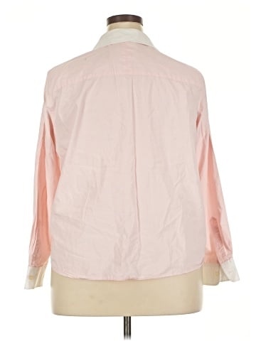 Lauren by Ralph Lauren 3/4 Sleeve Button-Down Shirt (view 2)
