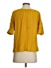J.Crew 100% Viscose Yellow Short Sleeve Blouse Size XS - photo 2