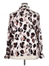 ELOQUII 100% Polyester Animal Print Ivory Long Sleeve Blouse Size 20 - photo 2