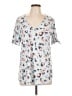 Acting Pro Animal Print Silver Short Sleeve T-Shirt Size L - photo 1