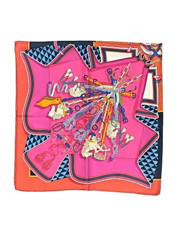 Hermès "Bouquets Sellier" 2014 Pierre Marie 90 Silk Scarf (view 2)
