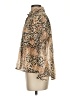 Bailey 44 Animal Print Brown Long Sleeve Blouse Size S - photo 5