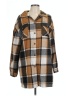 Shein Plaid Brown Coat Size 12 - photo 1