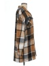 Shein Plaid Brown Coat Size 12 - photo 4