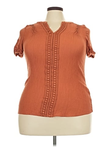 Flower & Feather Short Sleeve Blouse (view 1)