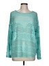 Ava James 100% Polyester Teal Long Sleeve Top Size L - photo 1
