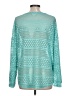 Ava James 100% Polyester Teal Long Sleeve Top Size L - photo 2