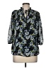 Notations Blue 3/4 Sleeve Blouse Size M - photo 1