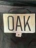 OAK 100% Leather Solid Black Leather Jacket Size M - photo 6