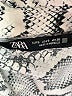 Zara Animal Print Silver Long Sleeve Blouse Size S - photo 7