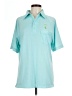 Assorted Brands Teal Short Sleeve Blouse Size L - photo 1