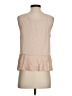 Rebecca Taylor Tan Sleeveless Blouse Size 4 - photo 2