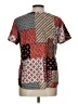 Van Heusen Color Block Brown Short Sleeve Blouse Size L - photo 2