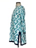 Roberta Roller Rabbit Chevron-herringbone Teal Long Sleeve Blouse Size XS - photo 5