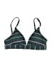 Kona Sol Stripes Green Swimsuit Top Size M - photo 1