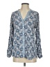 Sigrid Olsen 100% Viscose Blue Long Sleeve Blouse Size S - photo 1