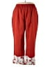 Shein Curve 100% Polyester Color Block Red Casual Pants Size 5X - photo 1