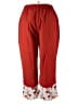 Shein Curve 100% Polyester Color Block Red Casual Pants Size 5X - photo 2