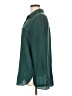 DKNY 100% Polyester Green Long Sleeve Blouse Size L - photo 5